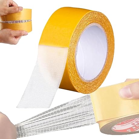 Mirajanes Adhesive Double-Sided Gauze Fiber Mesh Tape