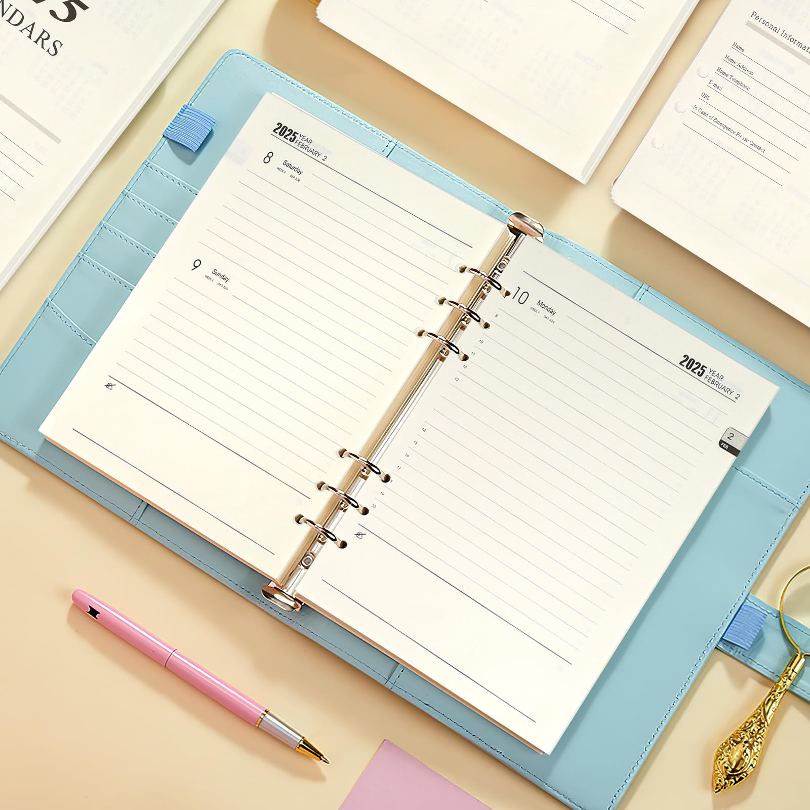 Carta Di Ricarica A5, 280 Pagine A5 Fogli Sciolti Ricariche Per - Foto 2