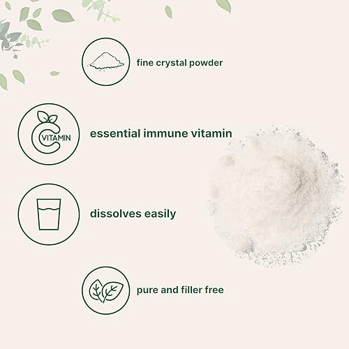 Miniatura 4 de Polvo de cristal de vitamina C puro vitamina C soluble en agua 1000 mg por porción 22lbs 22 libras vitaminas inmunes y antioxidante fuerte