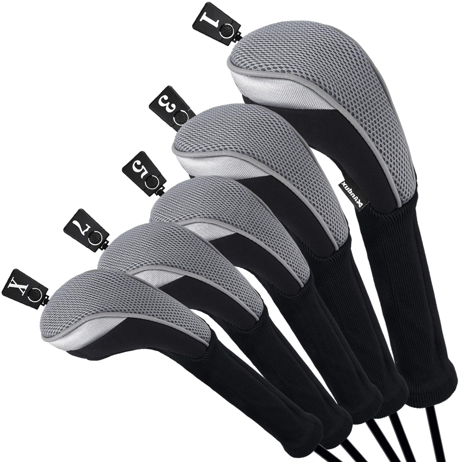 Andux Golf Fairway legno Club testa copre 460cc driver Extra collo lungo