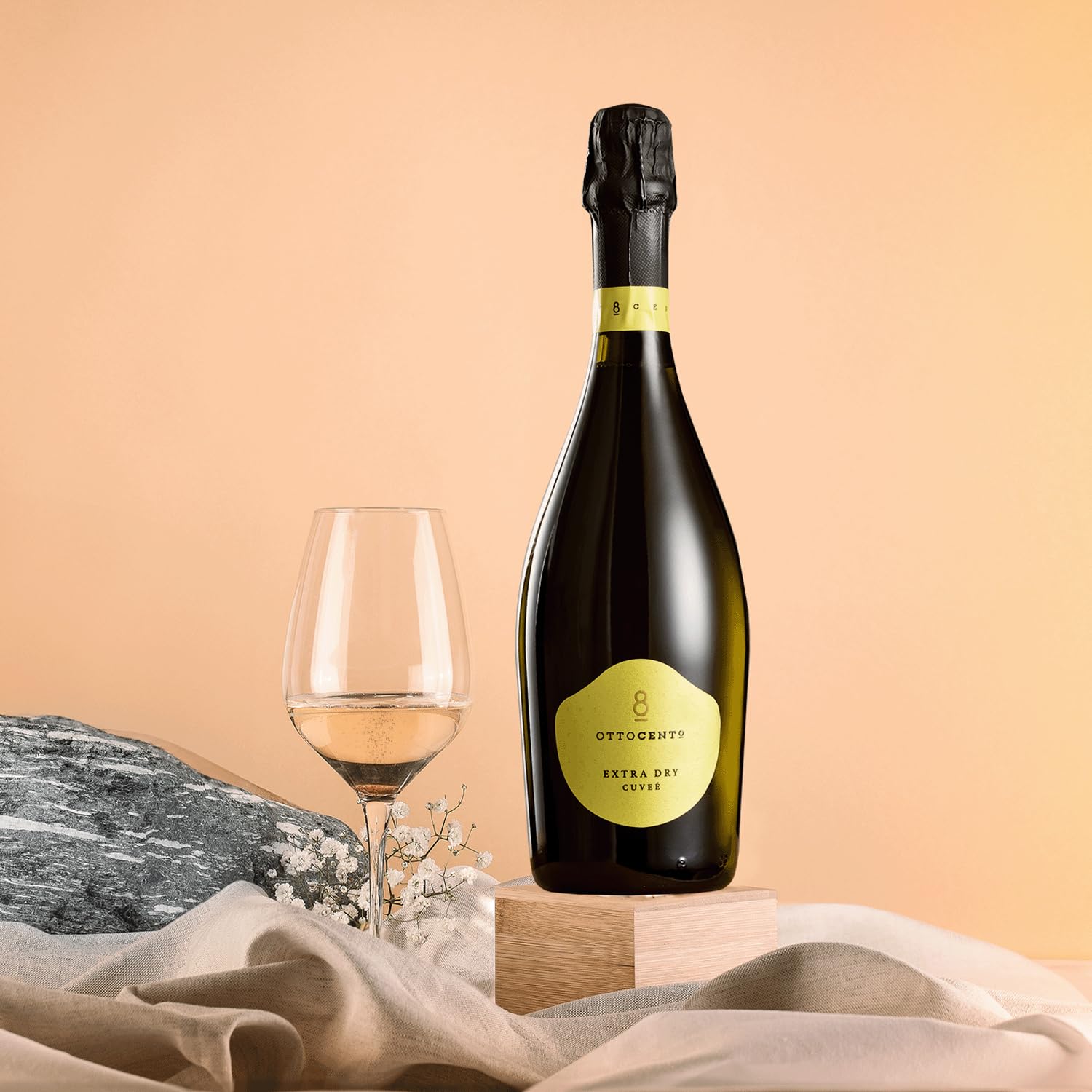 800 | Spumante Cuvèe Extra Dry, Confezione da 6 Bottiglie da 750 ml
