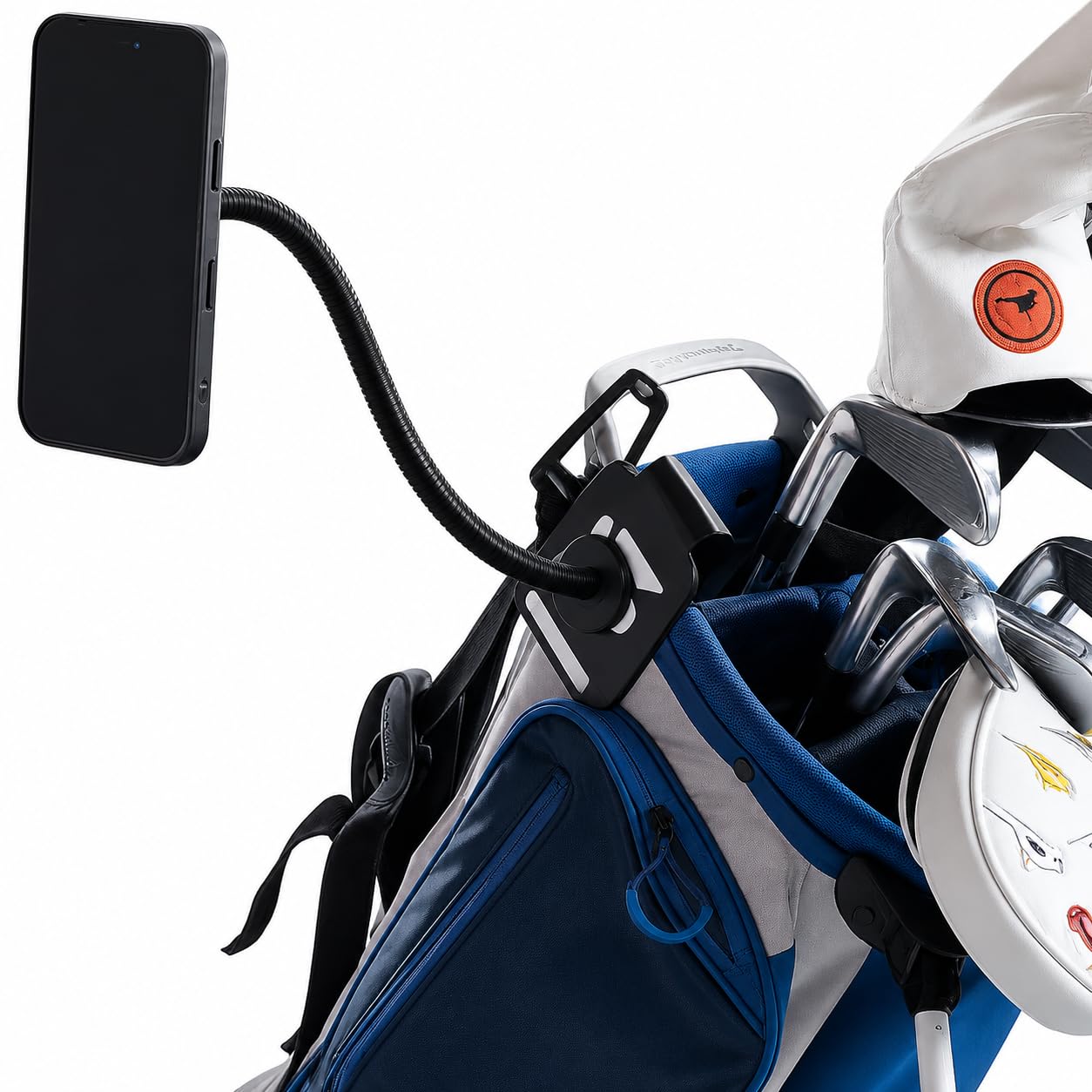 STRIKERS SwitchWatcher - Video your Golf Swing - Mobile Recorder with Magnetic Phone Mount – Adjustable Golf Bag Recording Arm, Hands-Free Practice Training Aid for All Smartphones