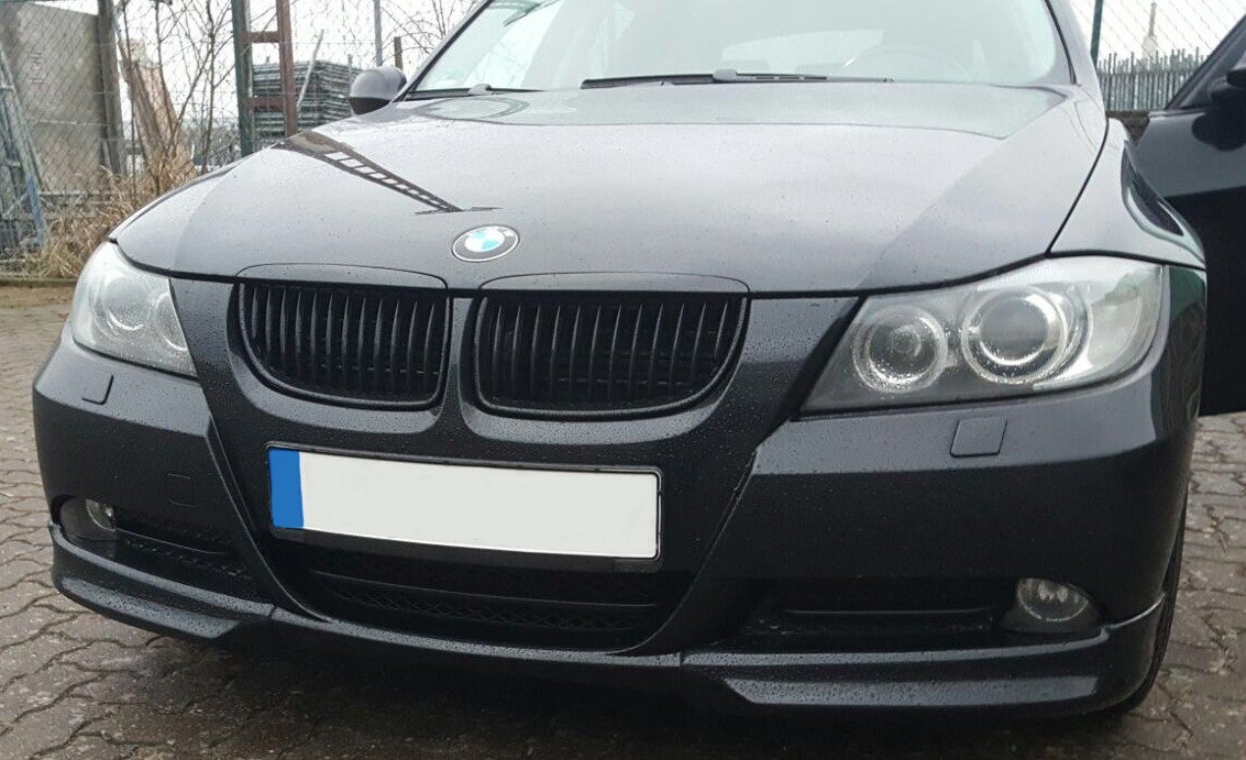 Spoiler Avant / Lèvre De Pare-chocs Noir Brillant Pour BMW E90/E91 (2005-2008)