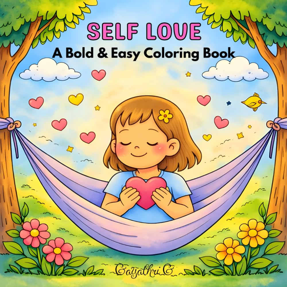 self love coloring book: a bold and easy coloring book