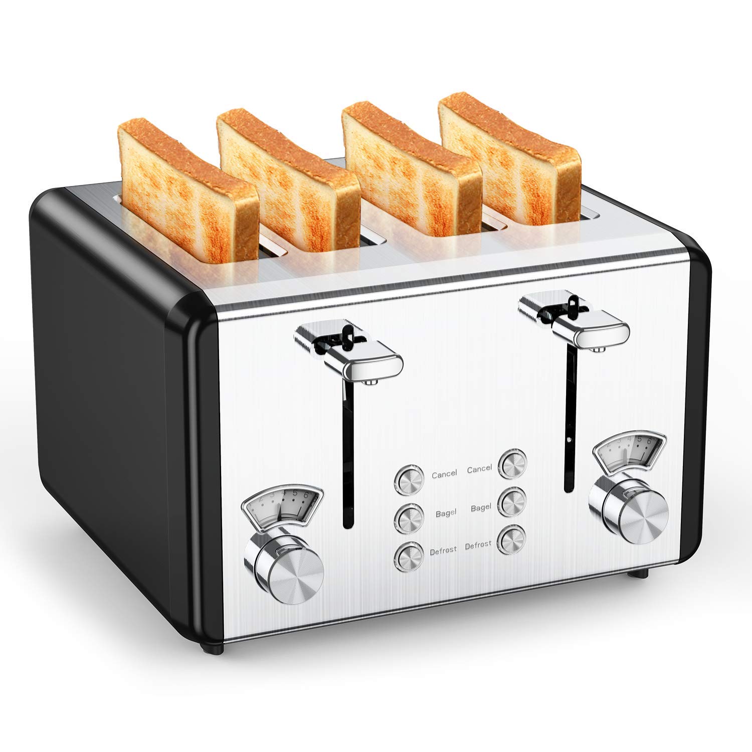 Buy Toaster 4 Slice,whall Stainless Steel Extra Wide 4 Slots Toaster