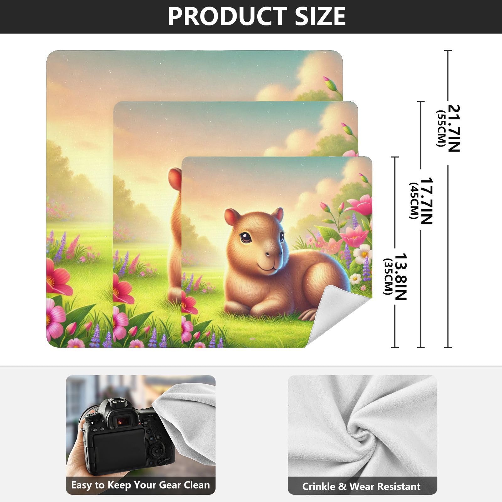 Joko Ivery Capybara Flower Camera Lens Wrap 21.7