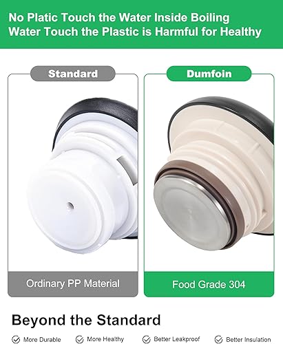 Miniatura 3 de Jarra térmica de café de 68 onzas, jarra de café aislada al vacío de acero inoxidable para mantener el calor, jarra de 2 litros para líquidos