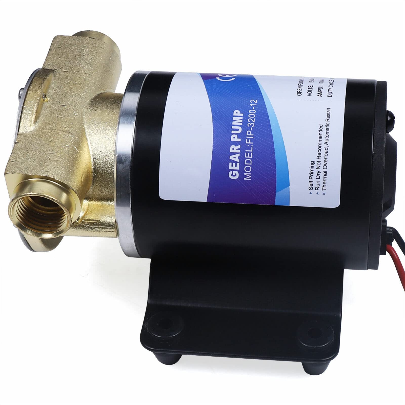 Pompe De Cale Auto-amorçante 12 V - Pompe De Lavage Pour Ponts - Pompe Submersible - Pompe à Membrane - Pompe à Diaphragme - Réservoir D'eau De Bord Pompe De Cale Orange Marine