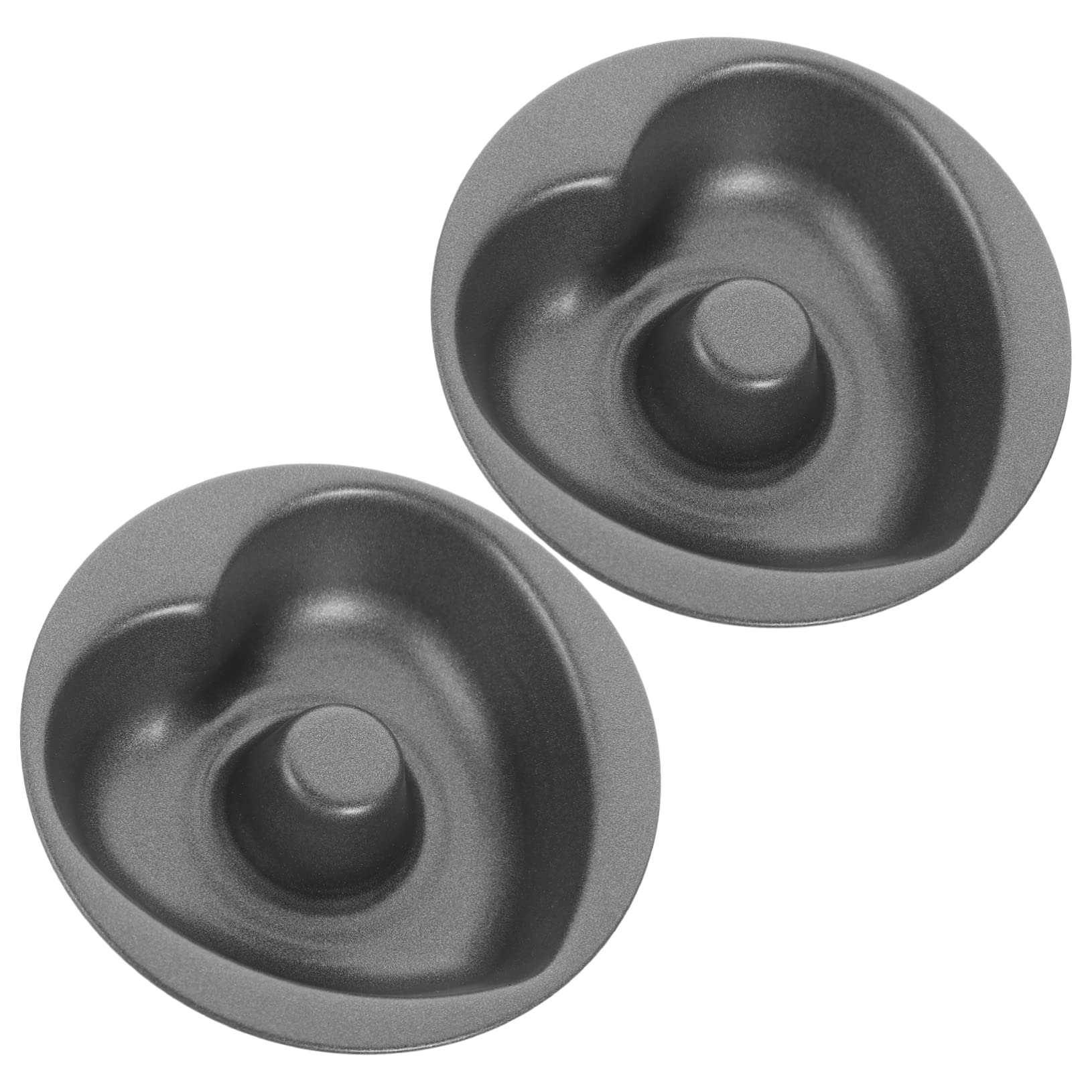 COLLBATH 5 Sätze Herzförmige Donutform Donutpfanne Backen Donutformen Backform Für Die Küche Donutform Herz Donutform Rund Antihaftbeschichtet Donuts Kuchen 2 Stücke * 5