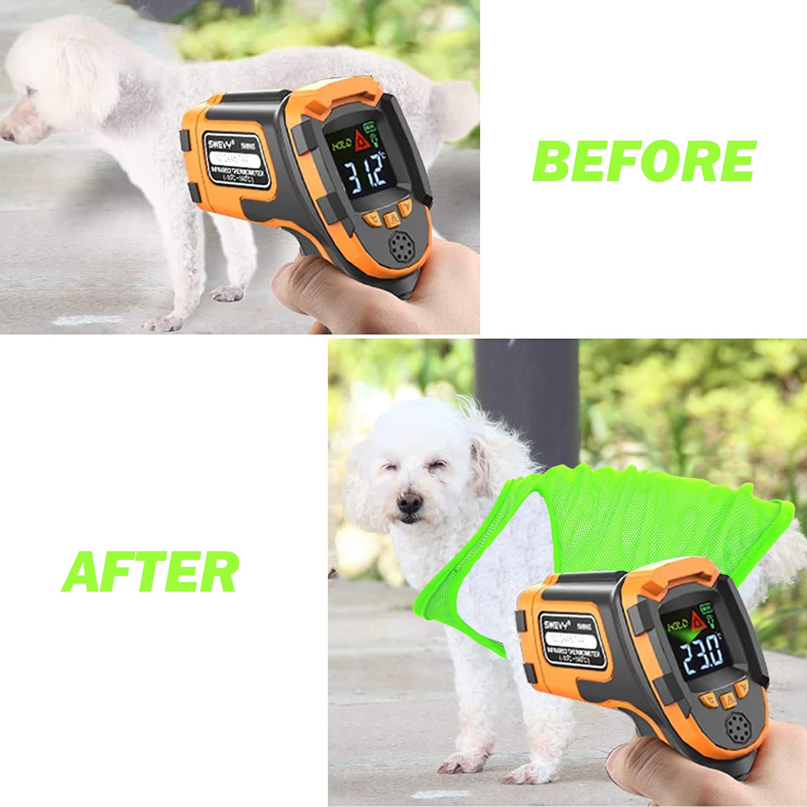 Mayoii Dog Cooling Vest - Breathable Pet Coat for Medium Large Small Dogs - Outdoor Hiking Training Jacket (Green, S) - Image 4