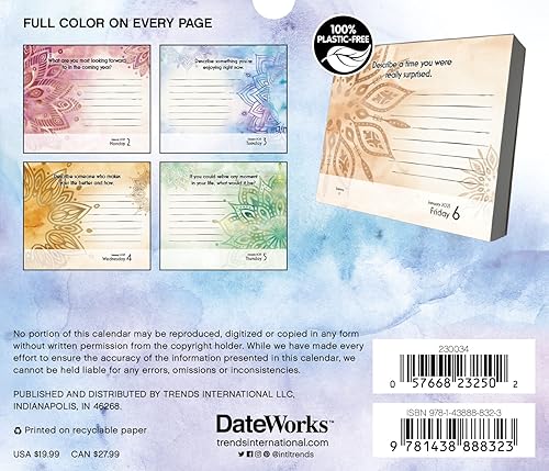 Miniatura 2 de Calendario diario de gratitud 2023 paquete de edición en caja calendario de caja de lujo 2023 con más de 100 calcomanías de calendario regalos de