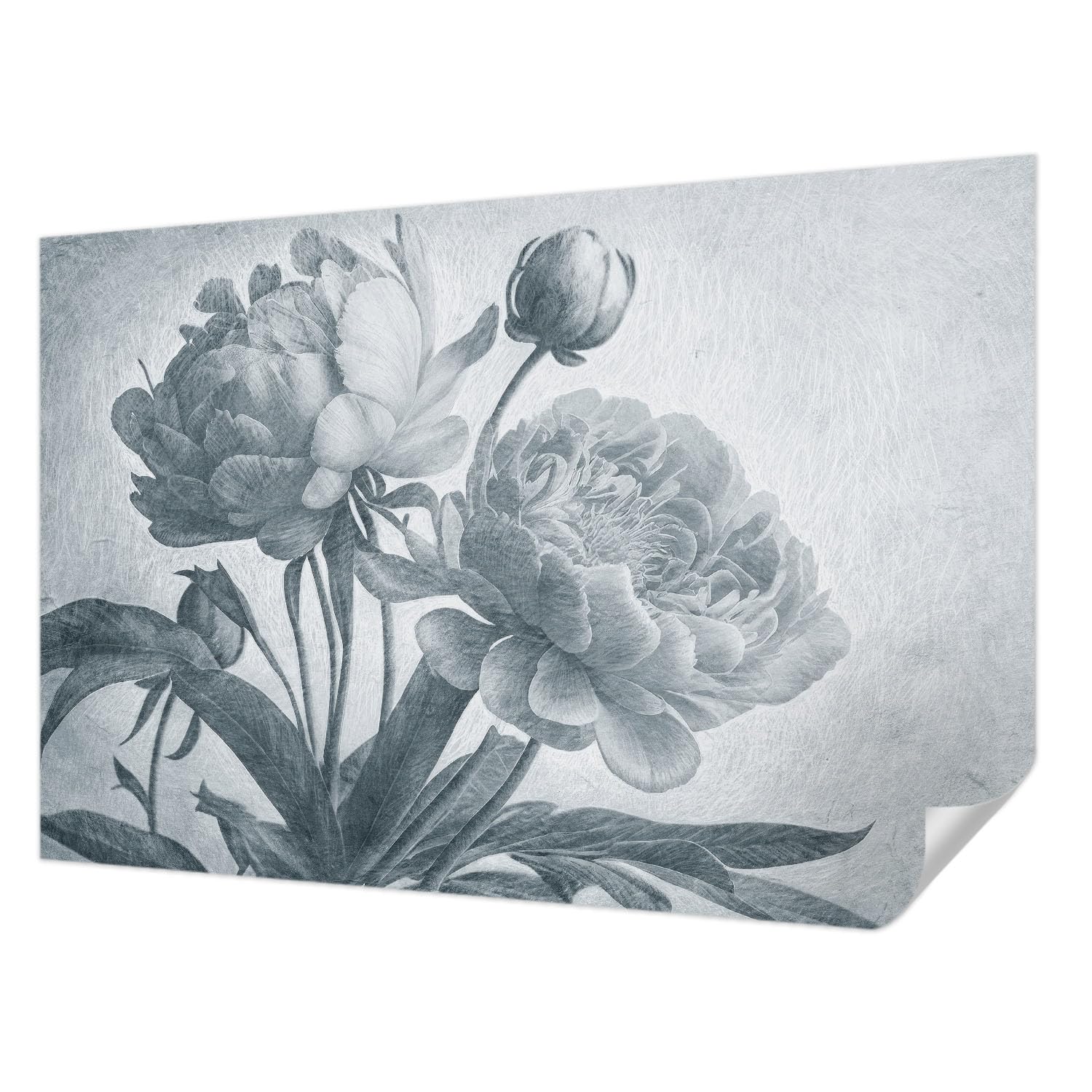 Papier Peint Autocollant Mur 104x70 cm chic floral pour Déco de Salon Moderne