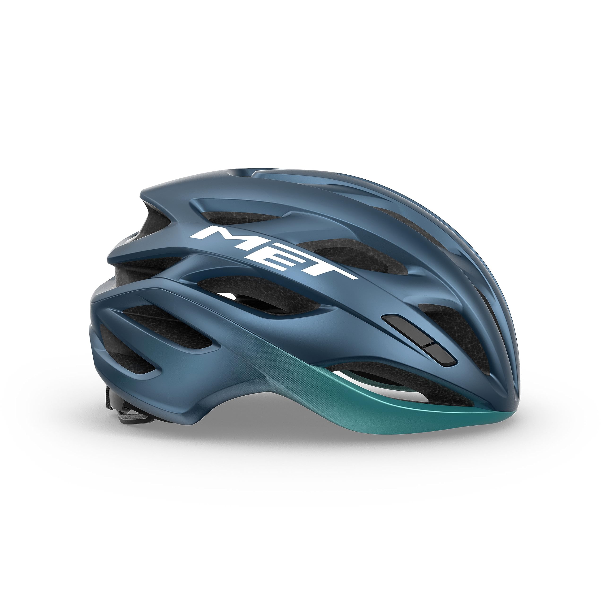 MET Estro MIPS Road Graver Cycling Helmet, Matt Navy Teal, Size 52-56cm - Image 3
