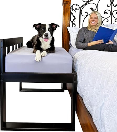 Miniatura 1 de Marco de cama para perro, marco de cama elevado de madera para perro, solo cama de cama de estilo humano, para perros y gatos, moisés de madera para