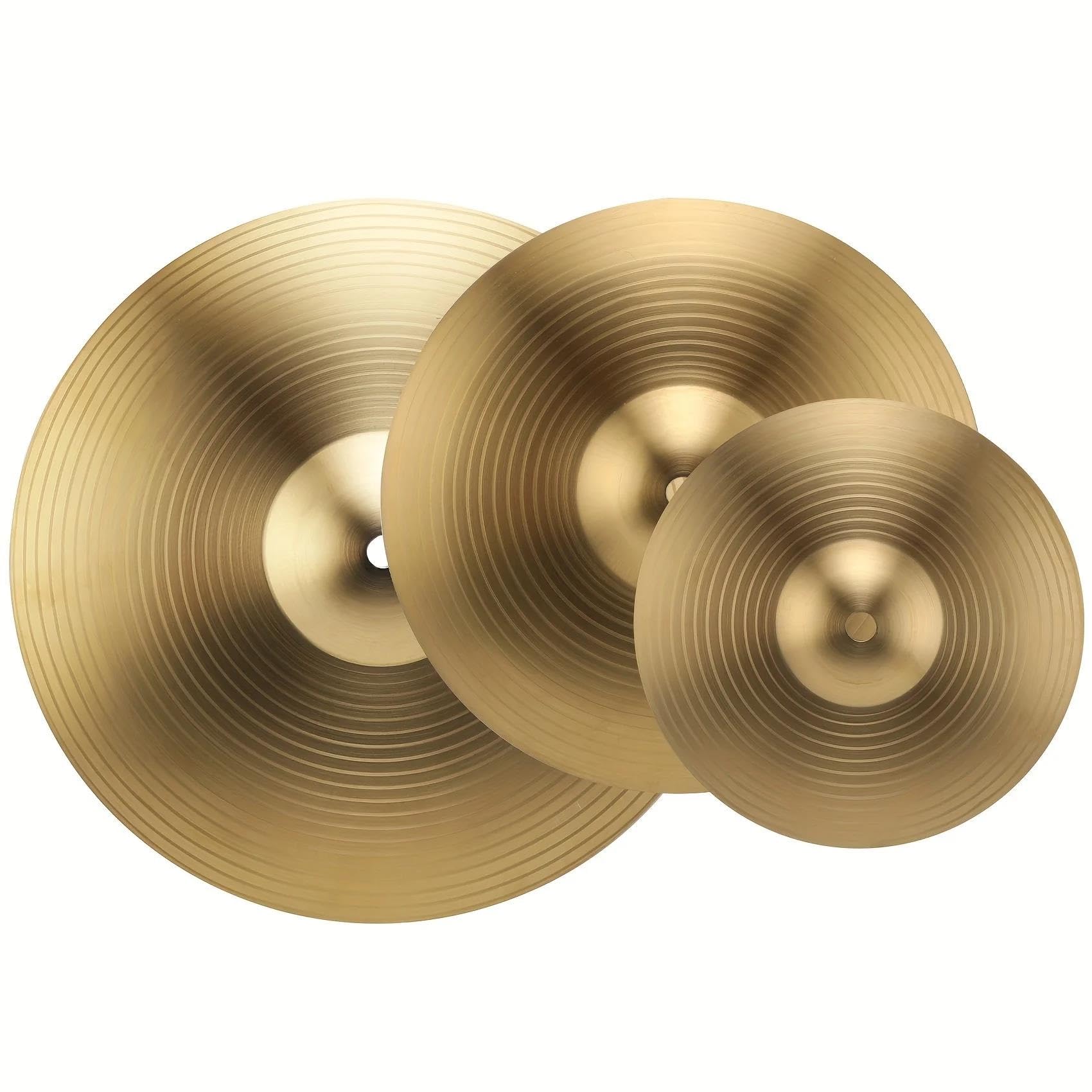 Profesjonalna Talerz Talerze Mosiężne Crash Ride Hi Hat Tradycyjne Dla Początkujących Graczy Części Instrumentów Muzycznych Perkusyjnych(10inch)
