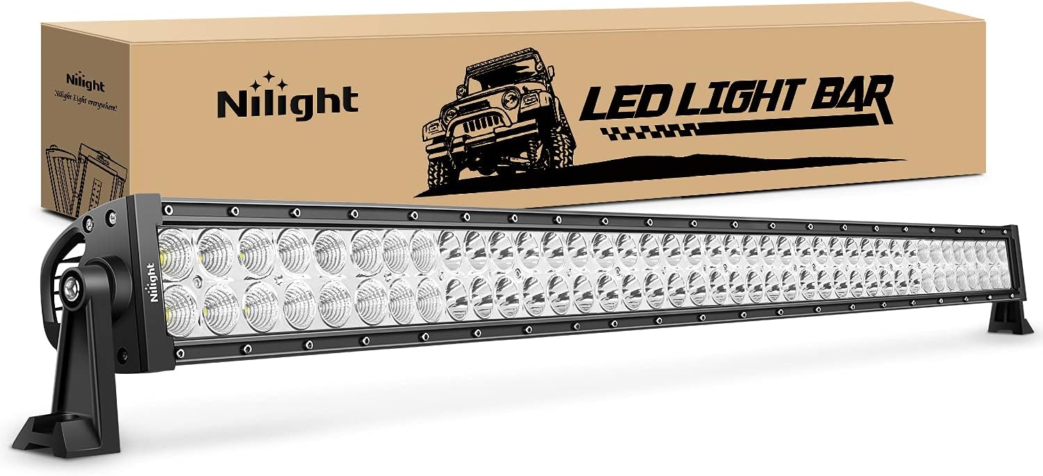 Nilight LED Light Bar 42Inch 240W Spot Flood Combo Driving Lamp Roof Bumper Off Road Lights LED Work Light Pods for Trucks Pickup SUV ATV UTV Boat 4x4 Van Camper