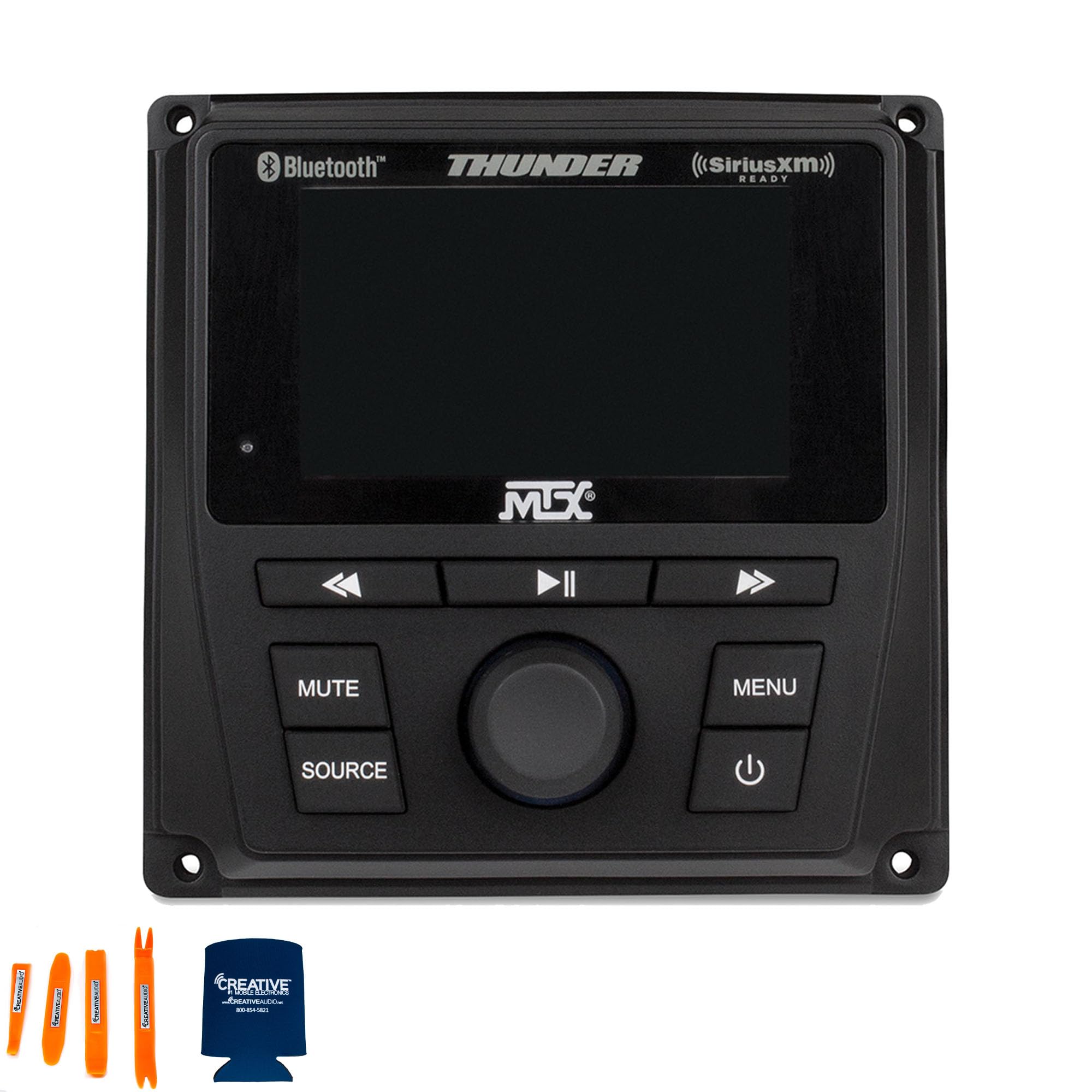 MTX AWMC3 All-Weather Multimedia Controller with Bluetooth, AM/FM/WB, and SXM Ready + XM SXV300m1 Satellite Radio Tuner with RV/Marine Antenna
