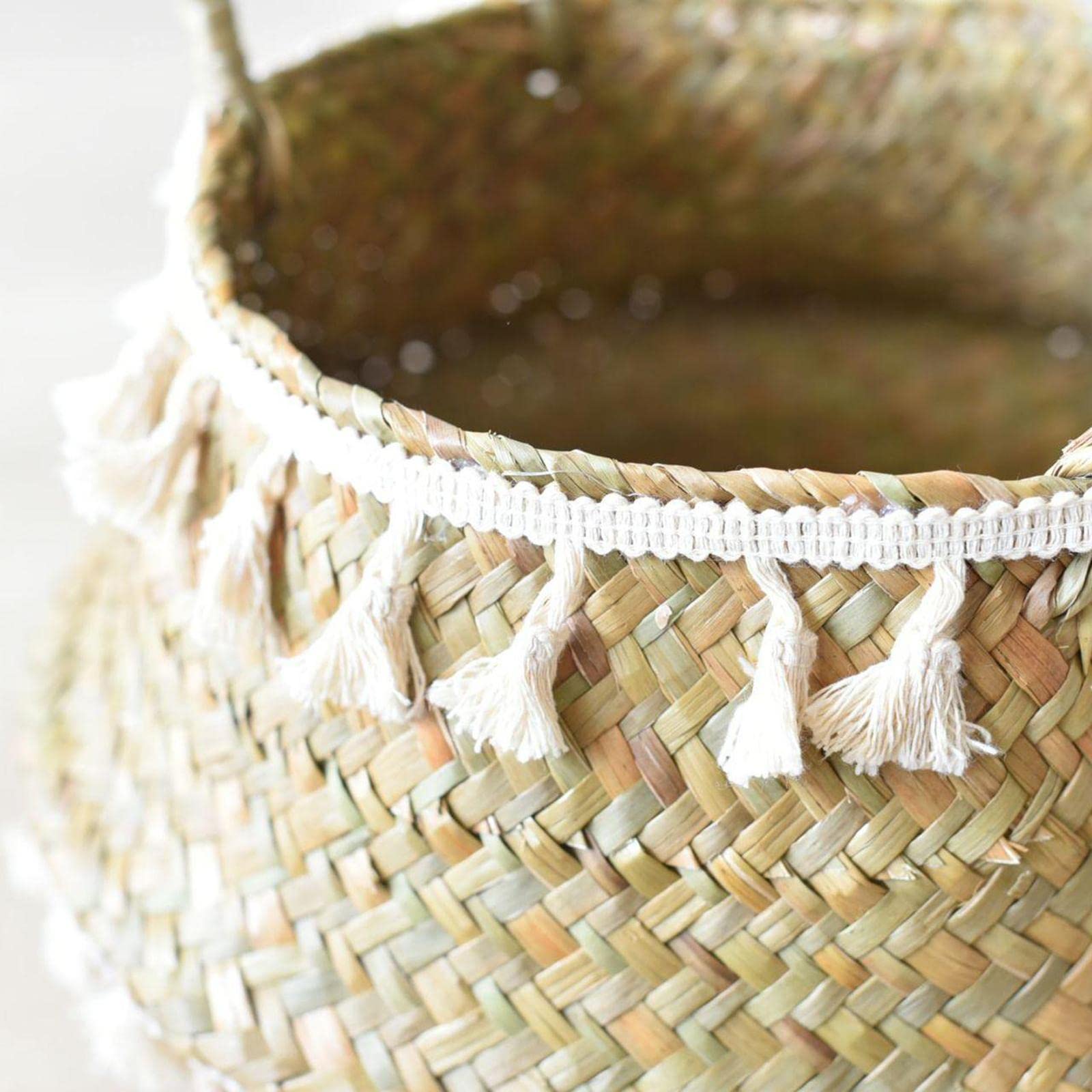 Seagrass Storage Basket Laundry Planter Cover Picnic Grocery Holder M | Home & Garden | Yard, Garden & Outdoor Living | Gardening Supplies | Plant Care, Soil & Accessories-image-49