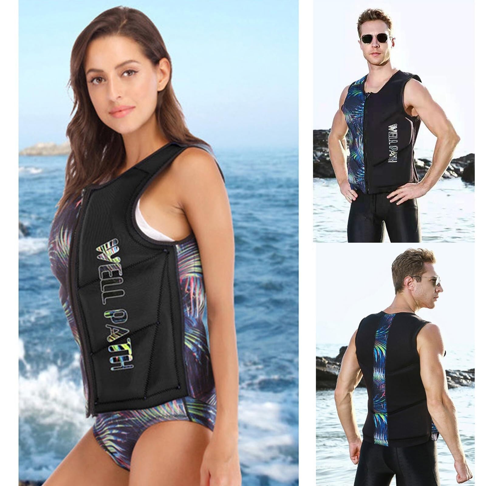 Chaleco Salvavidas for Adultos, Chaleco Salvavidas for Deportes acuáticos, Chaleco de Seguridad anticolisión for natación, Chaleco Salvavidas de Neopreno for Surf, Kayak y natación.(L)