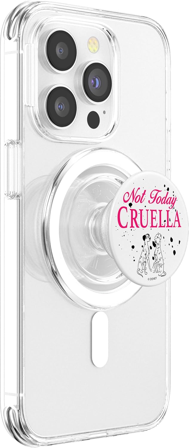 Disney 101 Dalmatians Not Today Cruella Text PopSockets MagSafe PopGrip for iPhone