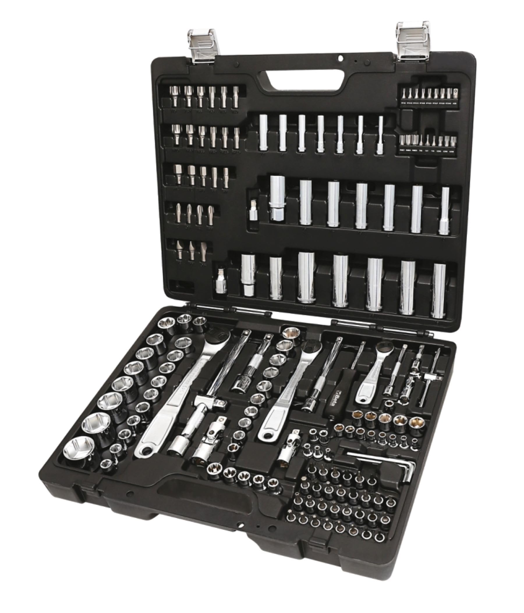 Beta BW 903E/C170 – Assortimento di 74 Chiavi a Bussola Esagonali, 42 Inserti per Avvitatori, 30 Chiavi a Bussola a Giravite, 7 Chiavi Maschio Esagonale Piegate e 17 Accessori, in Cassetta di Plastica