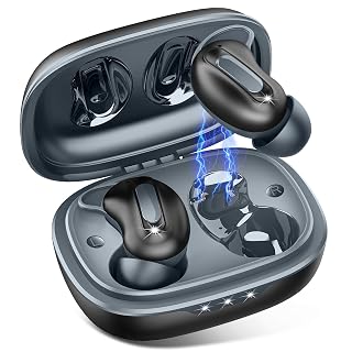 Sleep Earbuds, Mini ANC Wireless Earbuds Bluetooth 5.4 Headphones Deep Bass Stereo, 48H Playtime Ear Buds, 4 ENC Noise Cancelling Mic, In Ear IP7 Waterproof Earphones for Side Sleepers,Touch Control - Amazon product rated Grade A