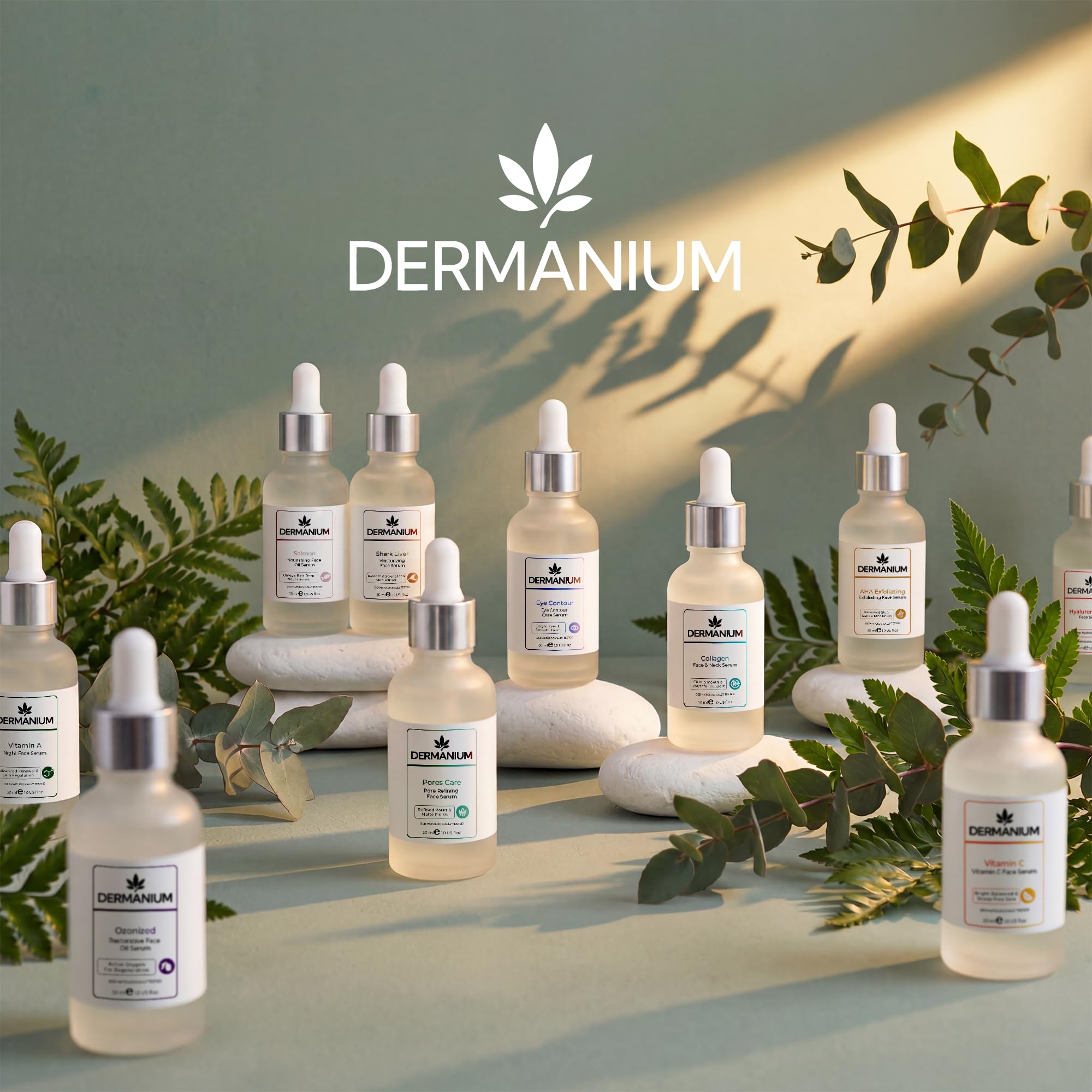 Dermanium Pores Care Serum - %100 Ozonize Zeytin, Susam, Argan ve Jojoba Yağı, Gözenek Karşıtı Bakımı, Matlaştırıcı ve Yumuşatıcı Yüz Yağı, Yağlı ve Karma Cilt Bakım Serumu, 30 ml