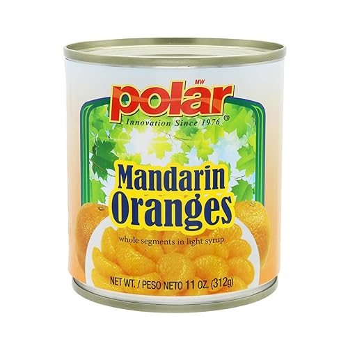 MW Polar Mandarina naranjas en jarabe claro, 15 oz (Pack de 12)