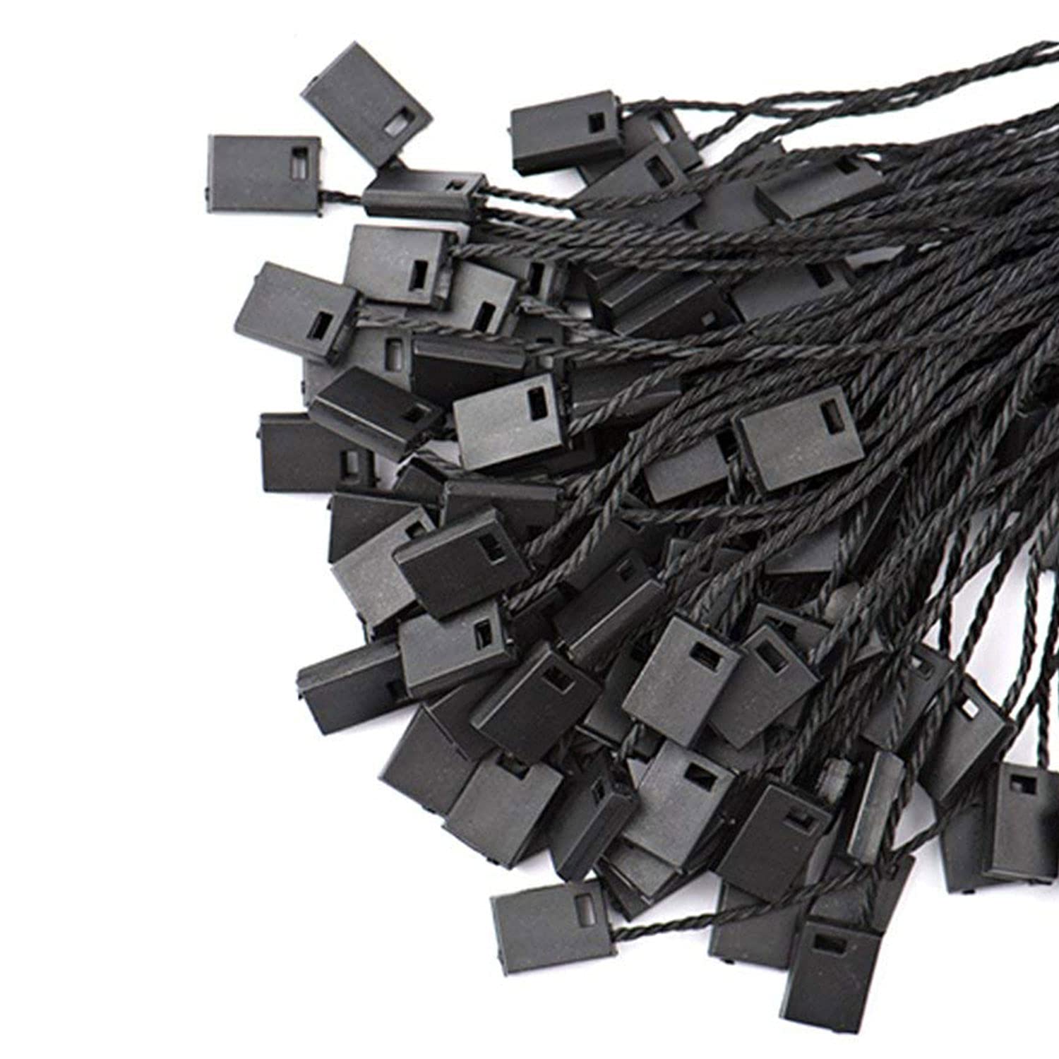 Trimming Shop 100pcs Stringhe Nylon 18cm Con Gancio A Scatto – Per Etichette, Abbigliamento, Regali - 5