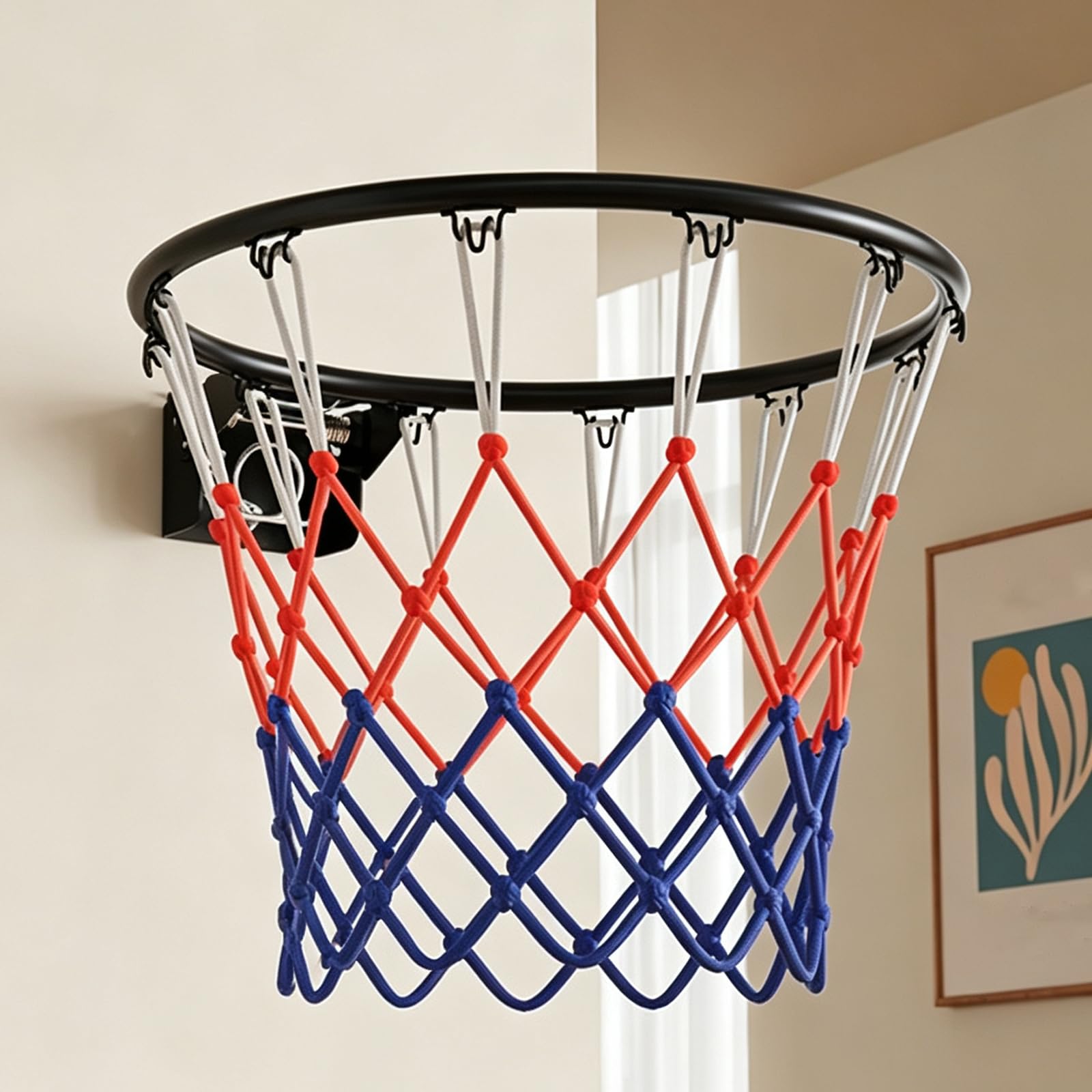 Aro de baloncesto montado en la pared facil de instalar en jardin y escuela