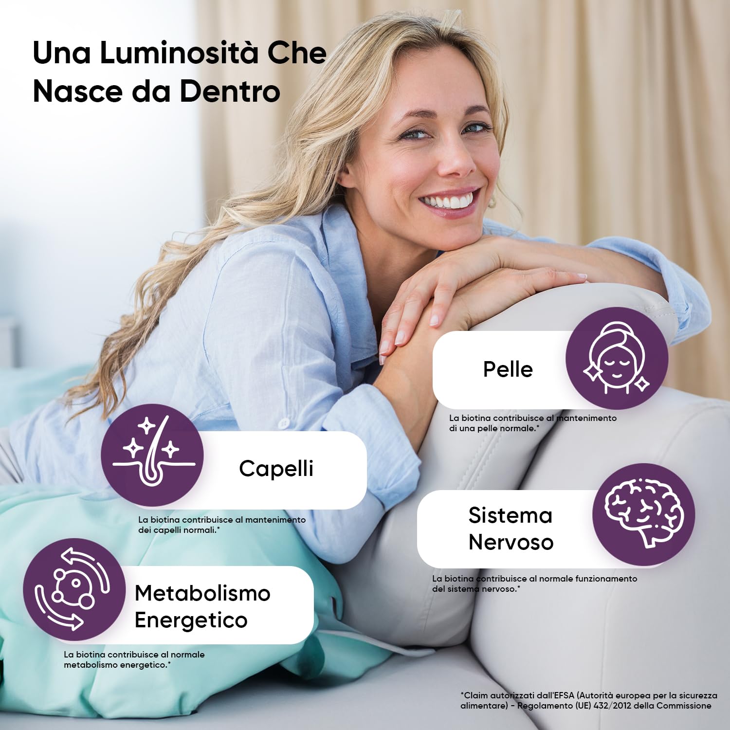 Biotina Capelli 450μg, Cheratina e Zinco, 400 Microcompresse Vegane (13+ Mesi di Scorta), Integratori per Capelli con 4 Nutrienti, La Biotina Contribuisce al Mantenimento di una Pelle Normale (EFSA)