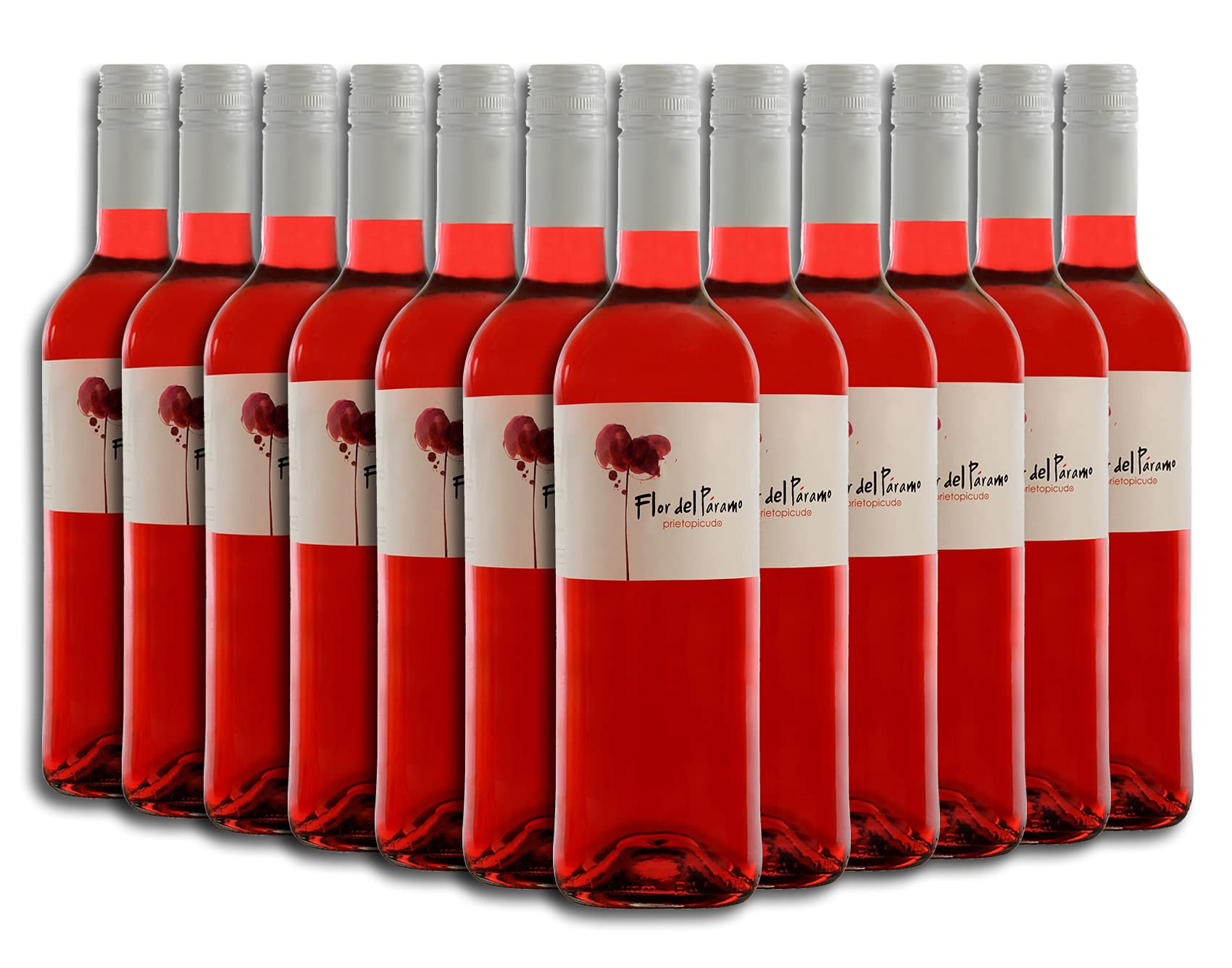 Vino Rosado - Leyenda del Páramo - Flor Del Páramo - Vino Premiado - Caja de 12 botellas de 75 cl. - Envio en caja protectora de alta resistencia para un transporte 100% seguro