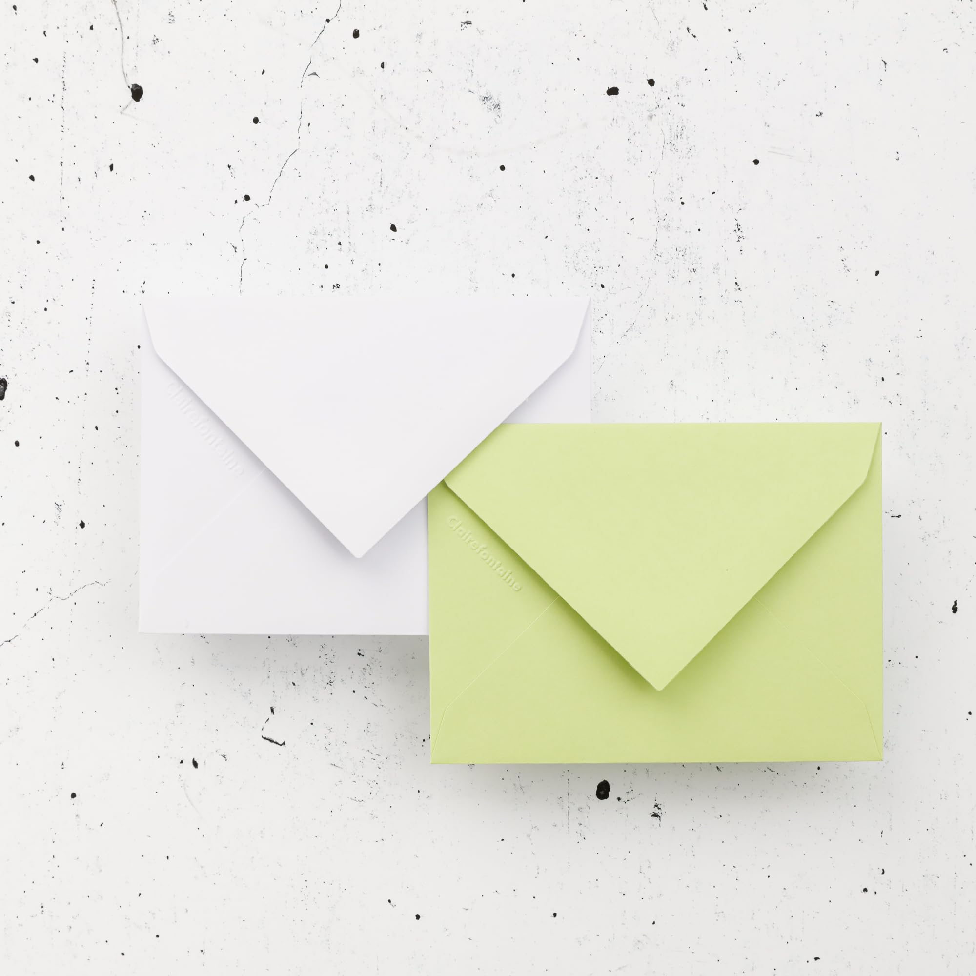 Clairefontaine 55470C Pack of 20 Gummed Envelopes Format 7.5x10cm 120g/m² Leaf Bud Green Invitation Events Correspondence Pollen Range Premium Smooth Paper - Image 3