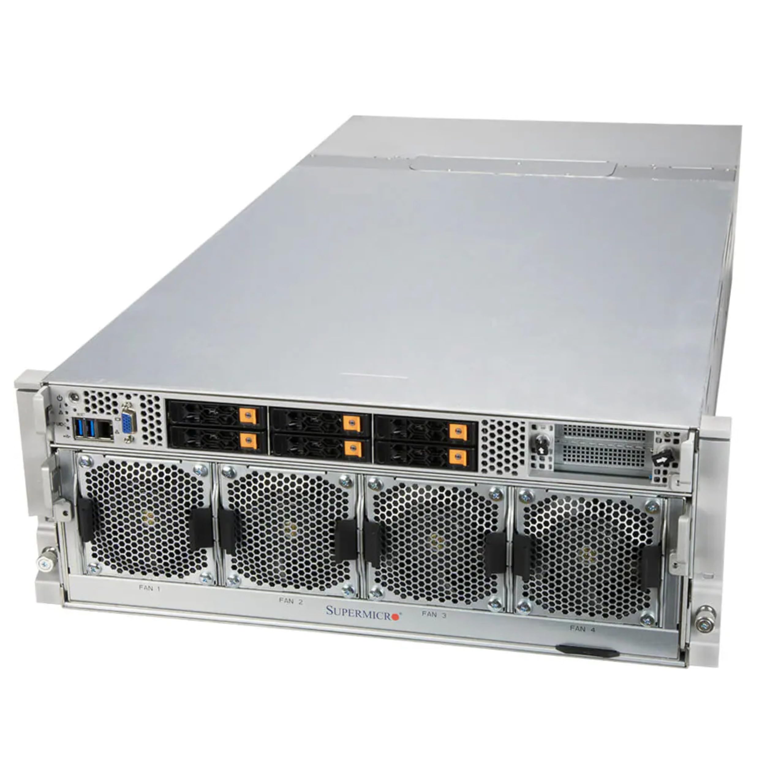 Supermicro SYS-420GP-TNAR+ GPU SuperServer with 8X A100 80GB GPU, 2X Gold 6338N 2.20GHz 32-Core CPU, 1TB DDR4 RAM, 1.92TB NVMe, Rails, 2 YR Warranty
