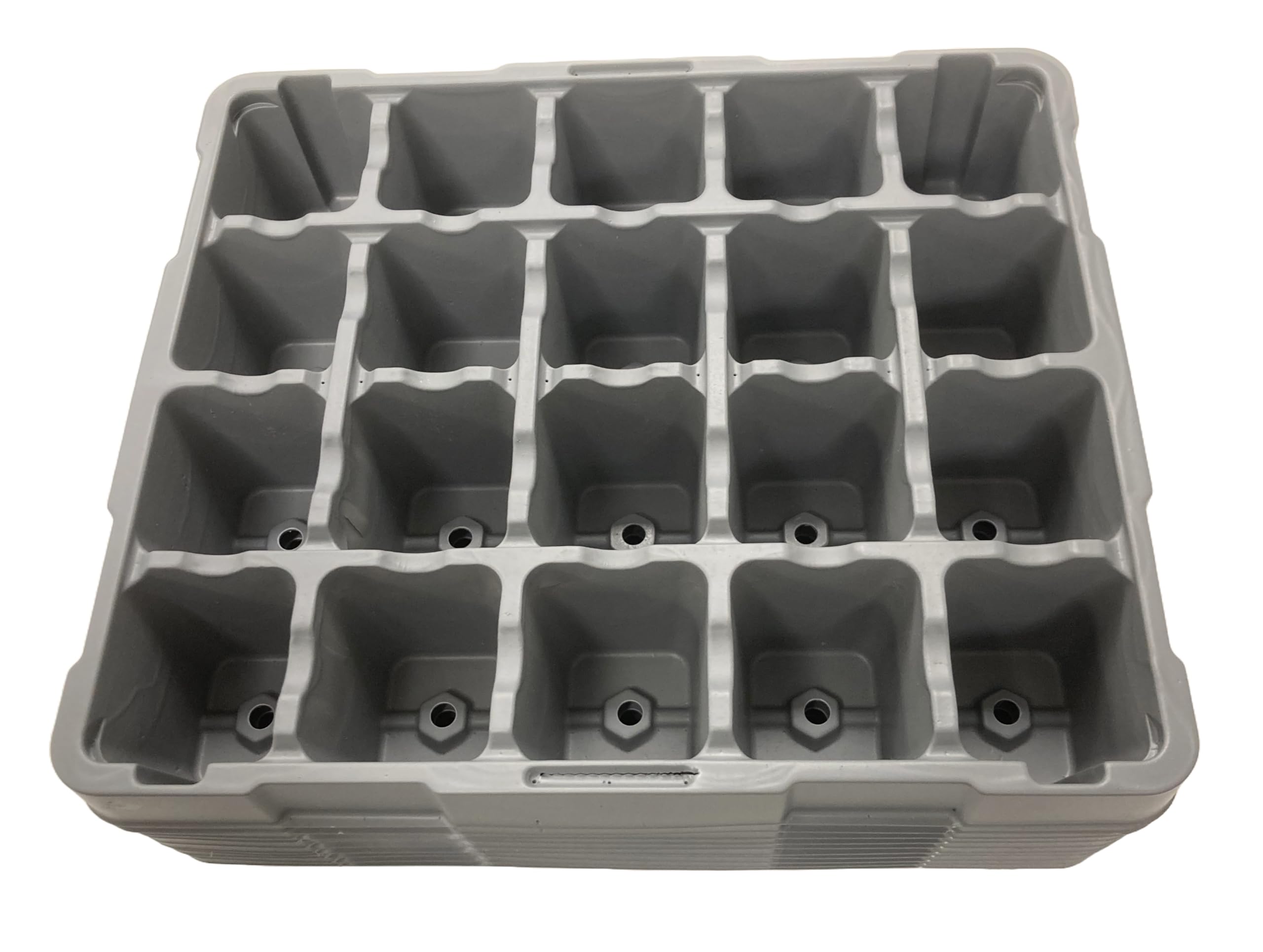 Kingston Tools Pack of 10 Seed Trays 20 Cells Germination Propagation Trays Cavity Growing Seedlings Insert Recycled Plastic (200 Cells)
