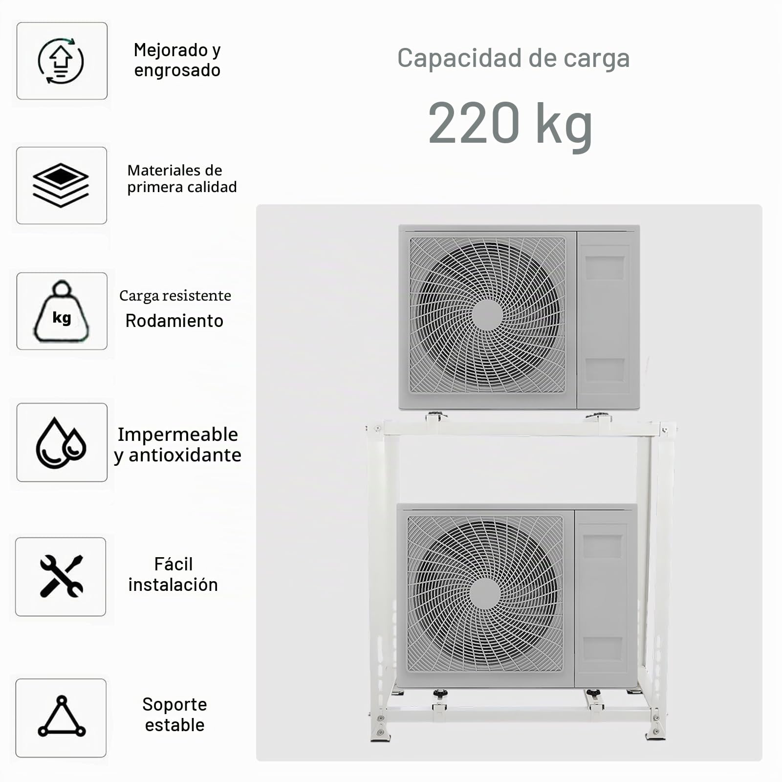 Mini Dividido Sin Conductos Soporte Universal de Condensador