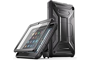 DJ&RPPQ Full Body Rugged Case for Fire HD 8 Kids Tablet (12th Gen 2022 Release)