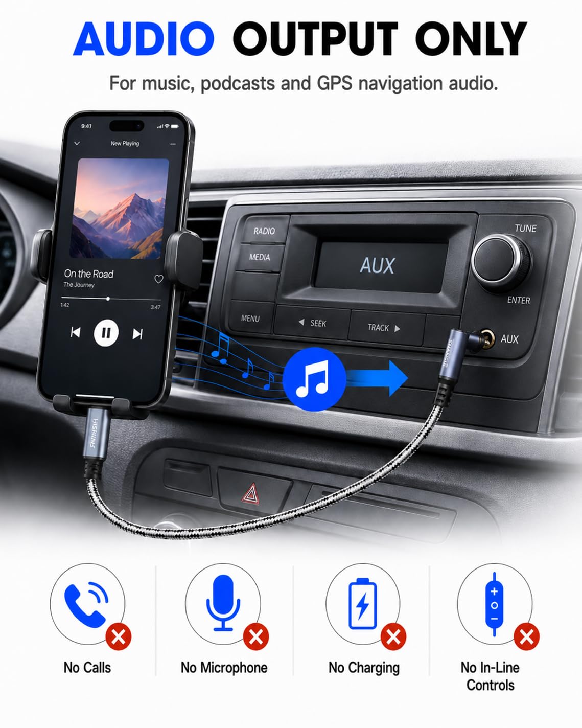 SNANSHI 2-Pack Aux to USB C Cable 3.3ft, 90 Degree and Straight Aux Cord to USB C for Car, Headphones, Speakers, Compatible with iPhone 17 16 15 Pro Max, iPad, Galaxy S25 S24, Pixel