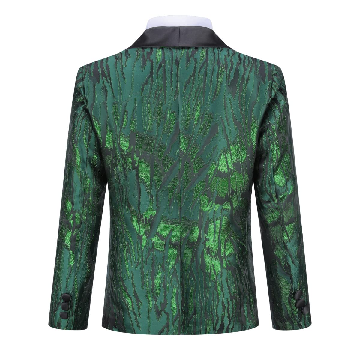 Sliktaa Jungen 3 Stück Anzüge EIN Knopf Anzüge Hochzeit Geburtstag Party Prom Performance Anzug Blazer Weste Hose Multicolour