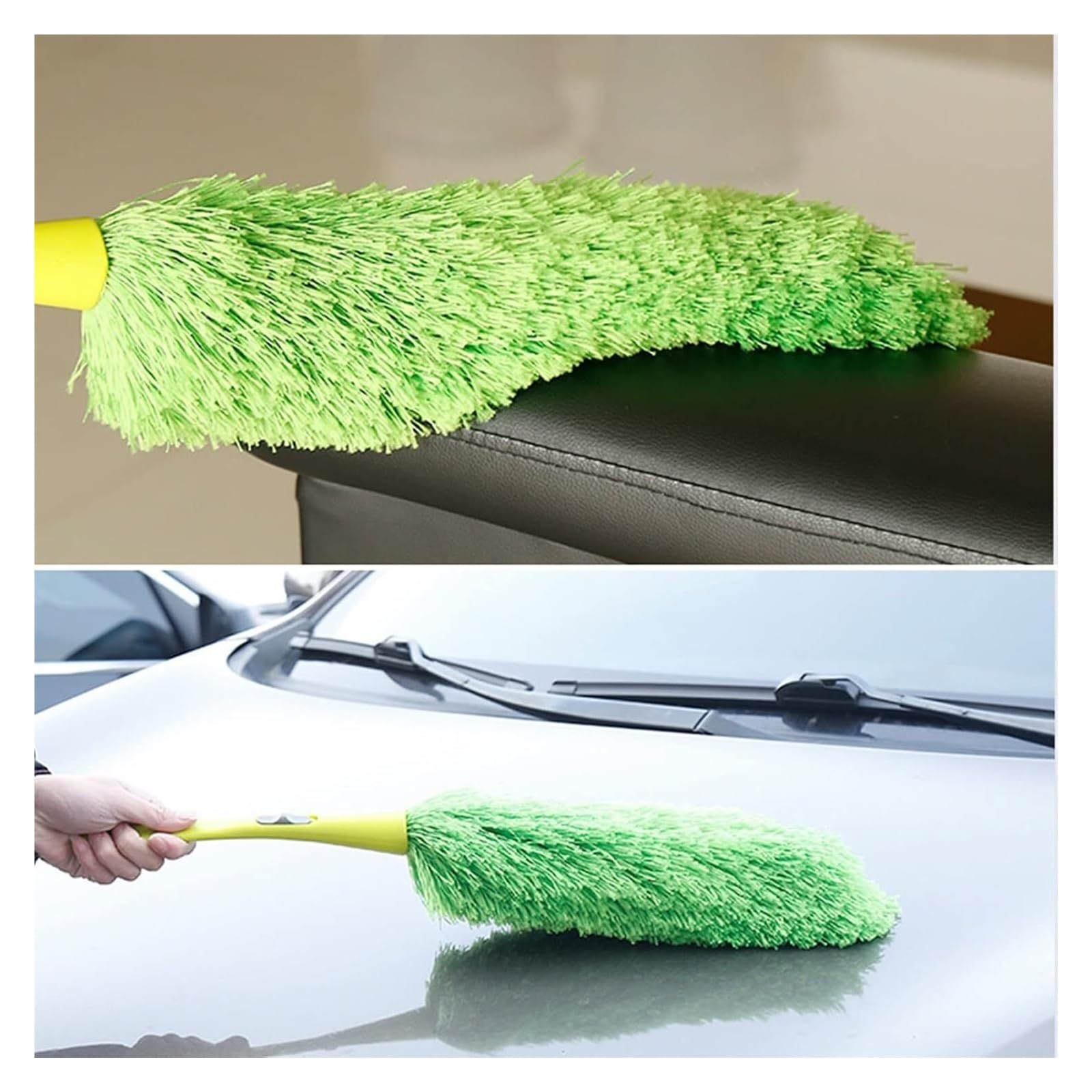 Plumero de Plumas, Plumero Limpieza Microfibra Suave, Limpiador Polvo con Mango, Herramientas antiestáticas for el hogar, plumeros
