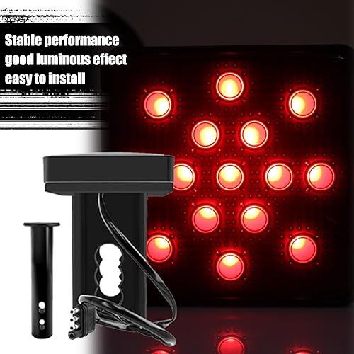 Miniatura 6 de 1 luz LED de freno para automóvil, receptor de 2 pulgadas, 15 LED súper brillante, luz trasera de bayoneta, luz de freno de conducción con arnés de