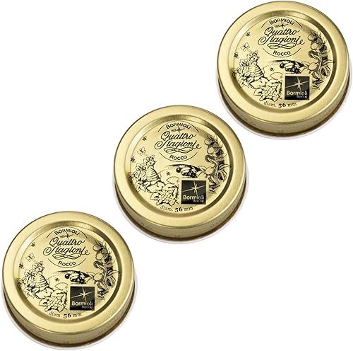 Bormioli Rocco Tapas de repuesto de metal para frascos Quattro Stagioni, frascos preservativos, herméticos y resellables, para alimentos en frascos,