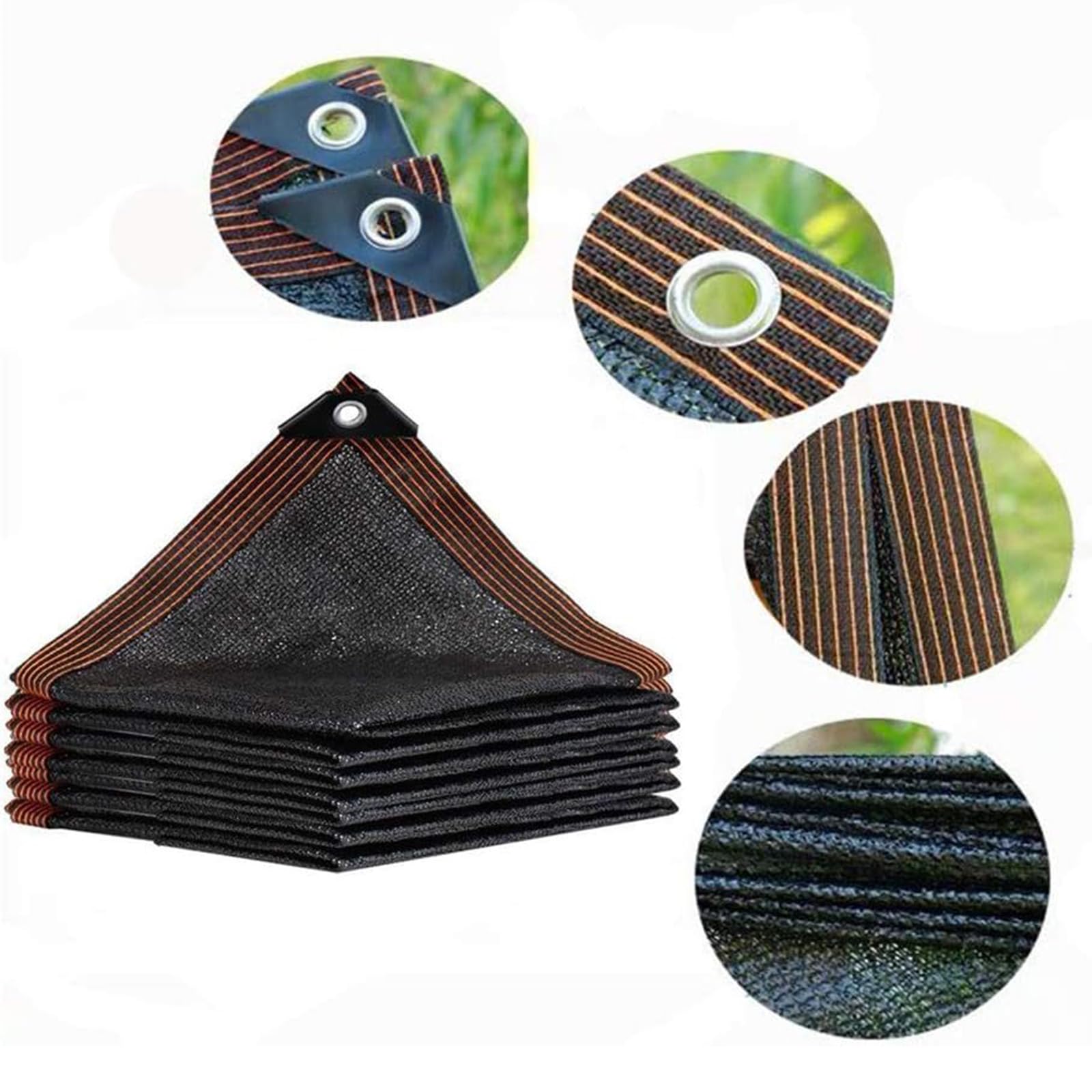 GJZQDKX 90% UV Protection Garden Shade Net 7x10m (23x32.8ft) with Eyelets Outdoor Shading for Greenhouse Balcony Patio Chicken Coop Car Pool and Plant Coverage