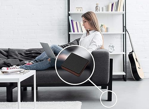 Miniatura 2 de GorillaPads CB142-16 - Almohadillas antideslizantes para muebles (juego de 16 empuñaduras), protectores de piso cuadrados de 2 pulgadas para debajo