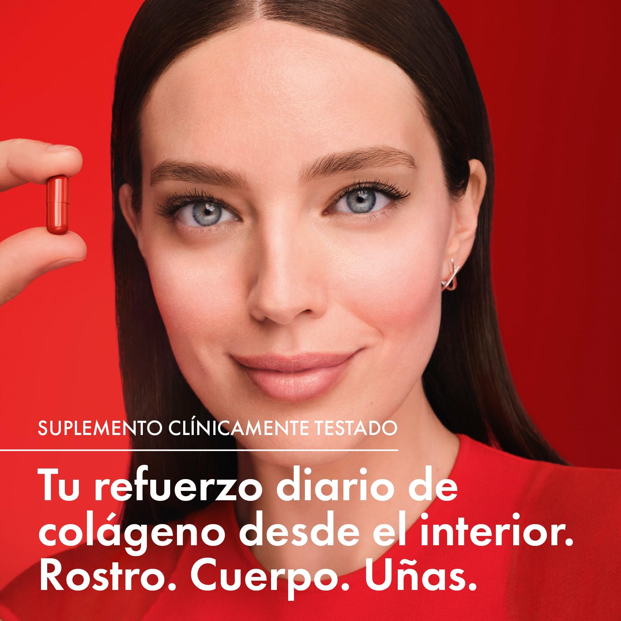 Vichy Liftactiv Suplemento de Colágeno para suavizar la apariencia de las arrugas, tonificar el cuerpo y reafirmar las uñas, para hombres y mujeres, 60 cápsulas.