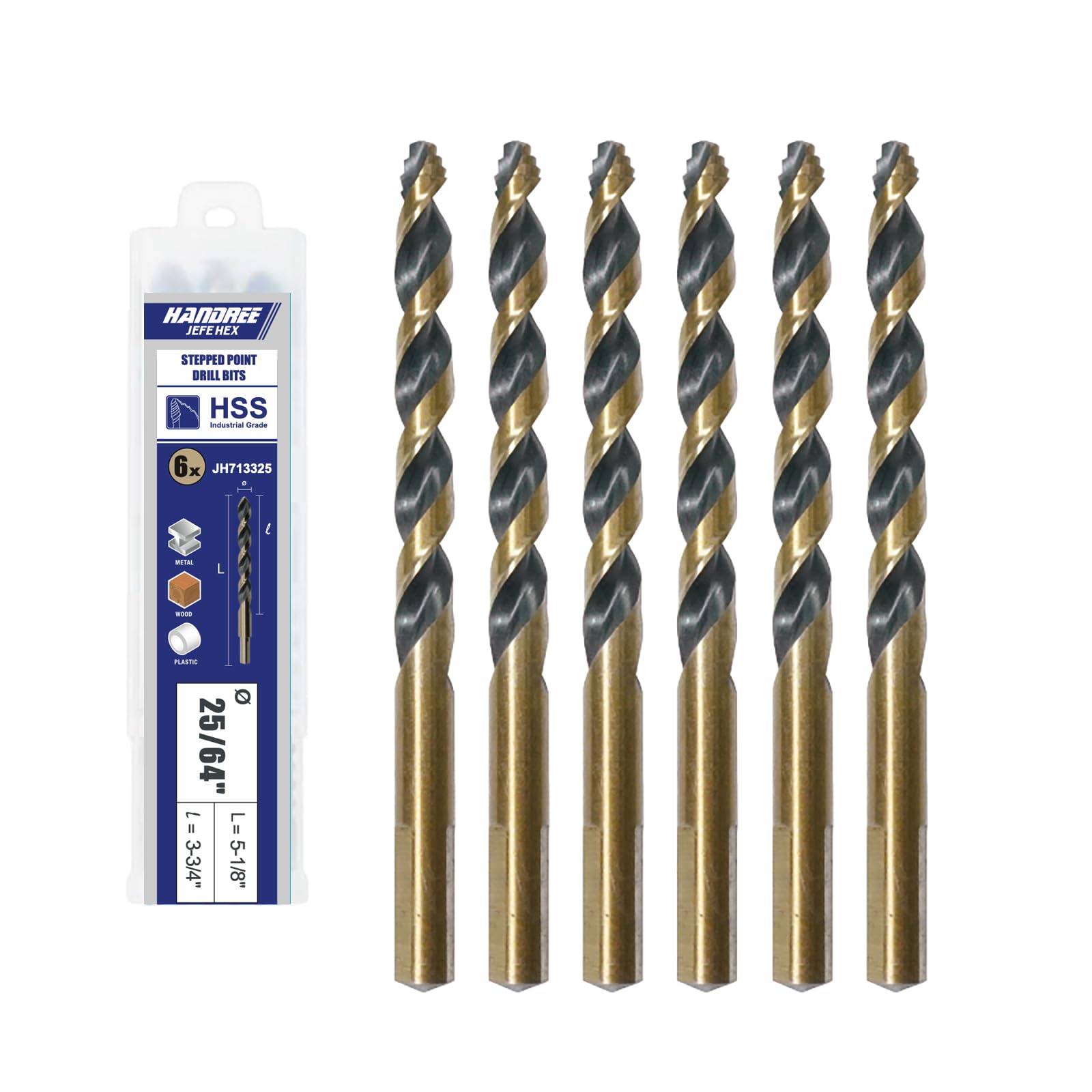 Jefe Hex Drill Bits - 2-Piece Set -15