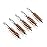 BOOSTEADY 5 Pcs Phosphor Bristle Bronze Bore Gun Cleaning Brush for Pistol Shotgun with 50 Professional Square Patches Multi-Caliber