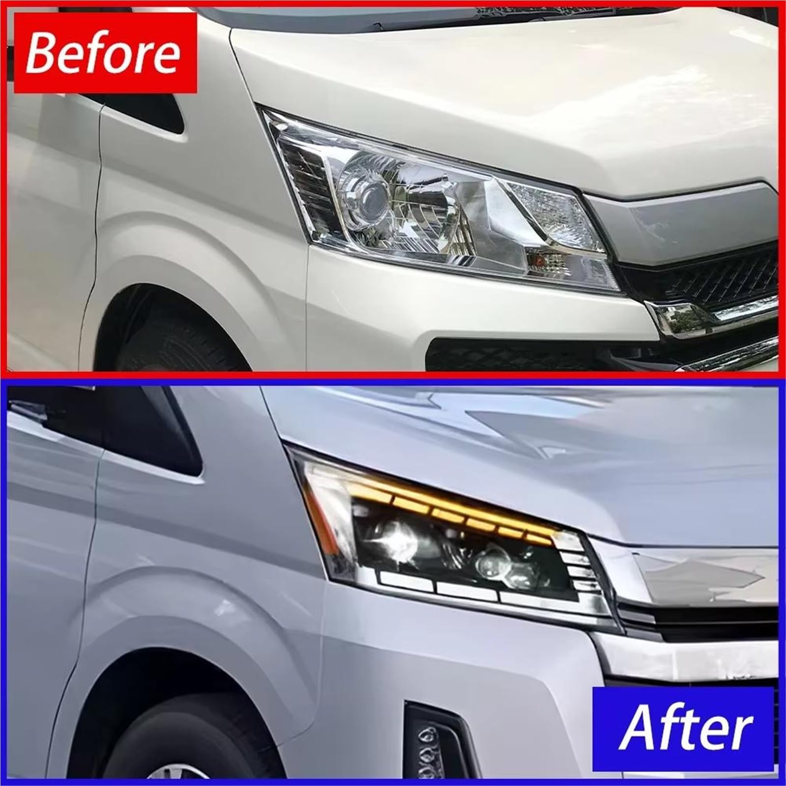 Per Toyota Per Hiace 2019-2022 Accessori Per Fari Gruppo Lampade Anteriori Per Auto Conjunto Faro Delantero | Accessori per fari Assemblaggio lampade anteriori per auto