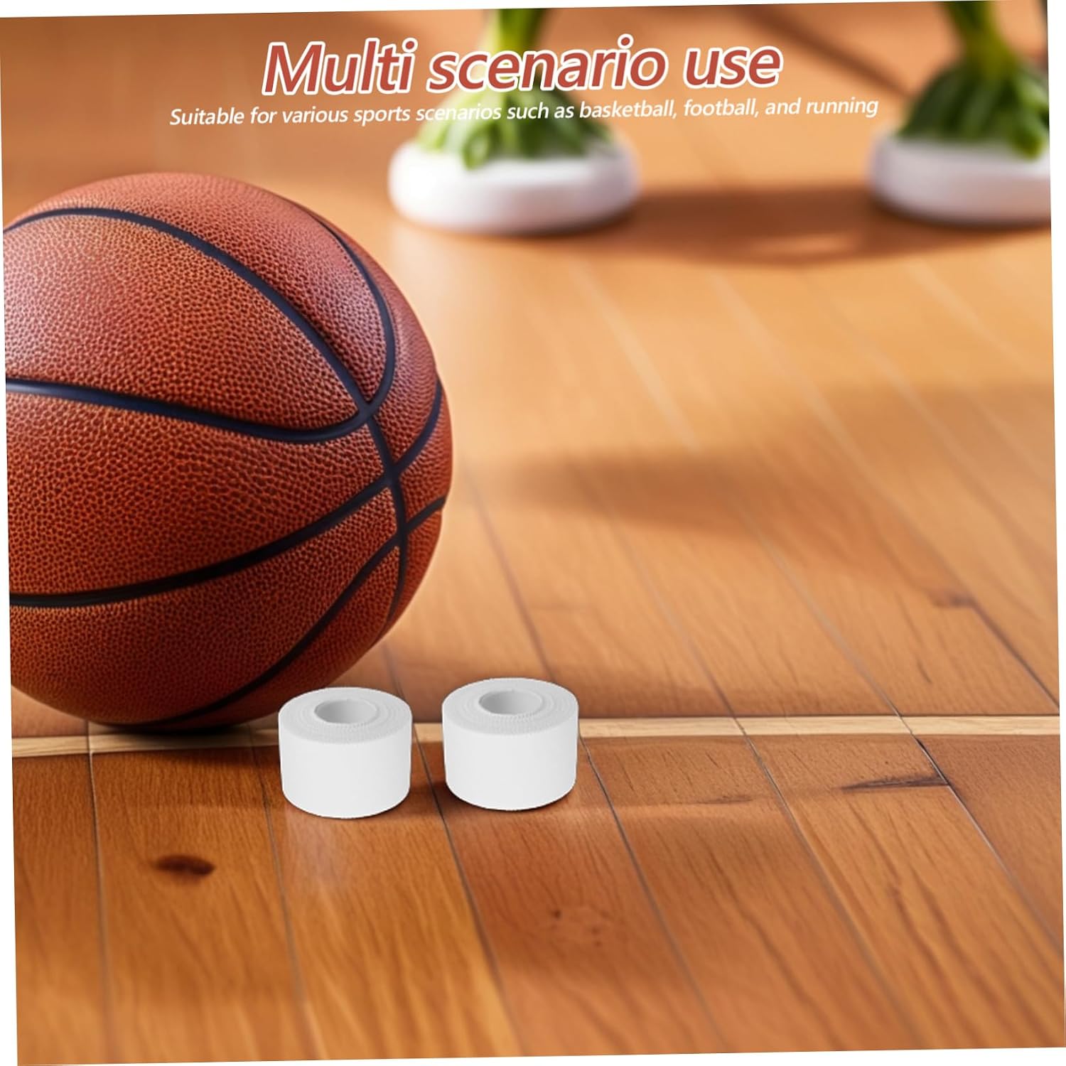 6rolls Elastic Athletic Wrap for Sports Shockproof Multi-Function Body Joint Support Tape for Football Soccer Baseball Breathable Comfortable for Athletes