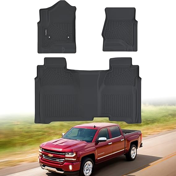 All Weather Car Floor Mats for 20142018 Chevy Silverado